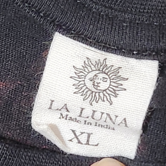 Sugar Skull Black Crop T-Shirt Sz XL - Picture 4 of 4